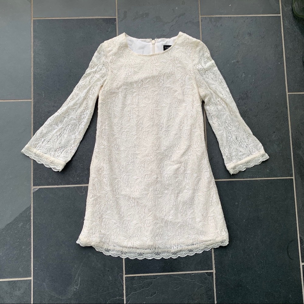 top shop loose fitting lace dress